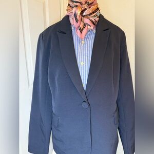 Classic Blue‎ Blazer for Women NWOT Size Large